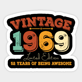 Vintage 1969 Limited Editin Sticker